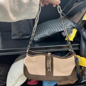 Auth💞Gucci Jackie with Chain Bag Pink